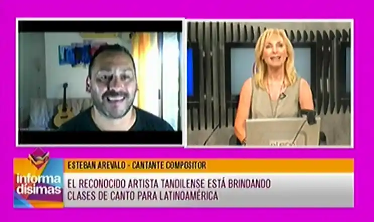 El reconocido artista tandilense está brindando clases de canto para latinoamérica