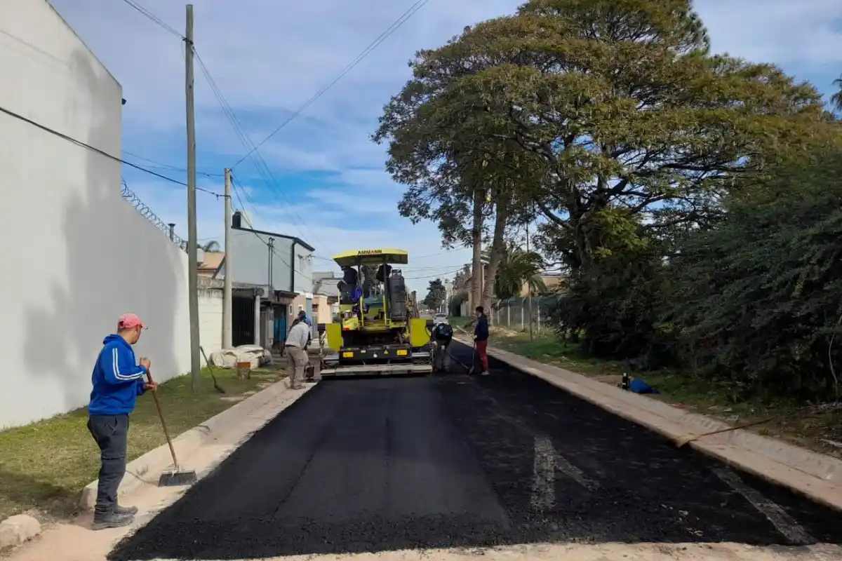 Destacaron el avance de obras de pavimentación en la ciudad