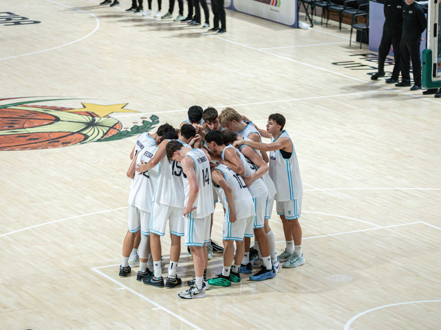 La U 17 argentina, subcampeones sudamericanos con el sunchalesnse Mateo Fessia.Foto:CAH