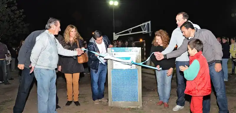 Guaminí: Intendente Álvarez inauguró playón deportivo