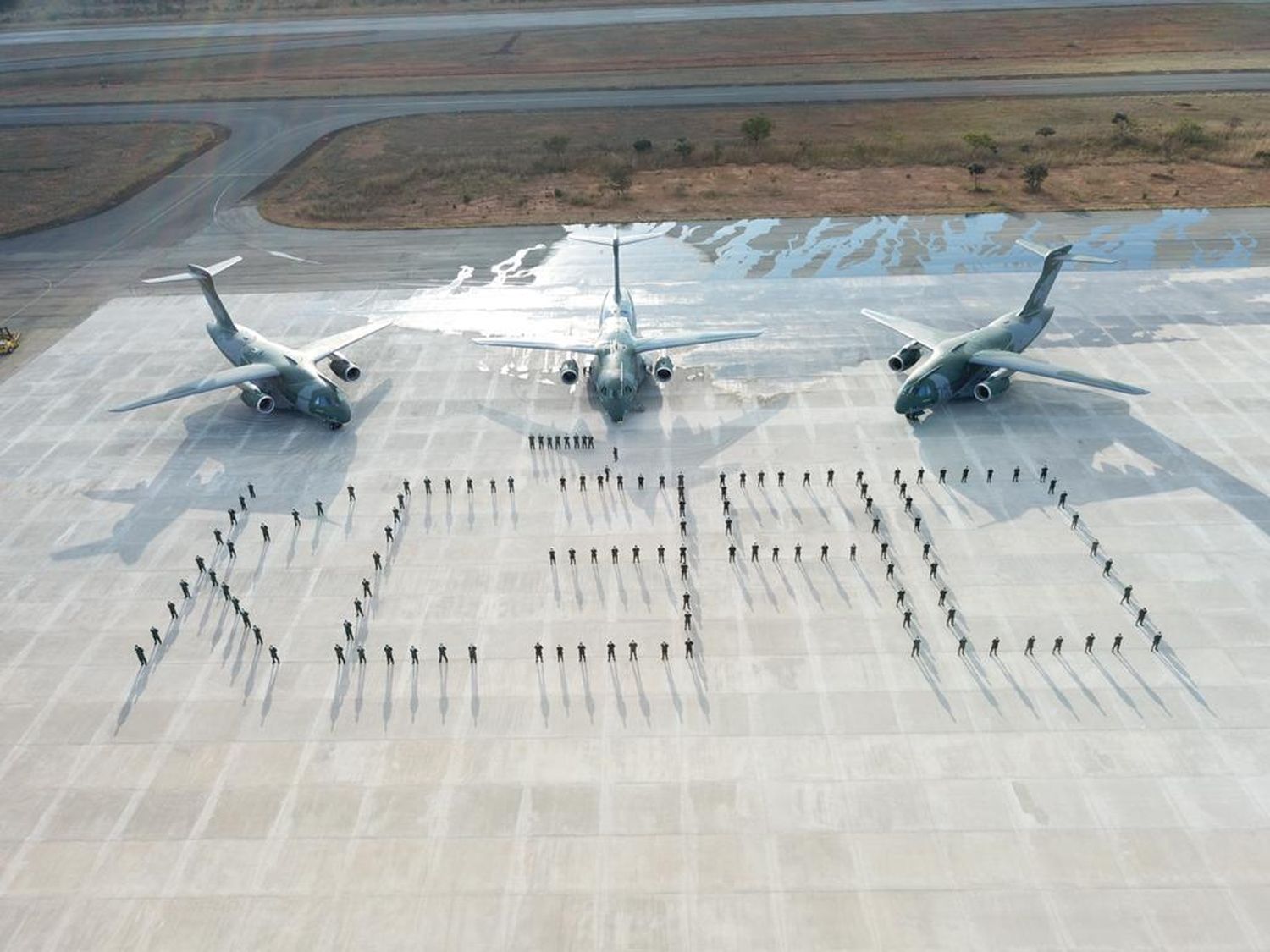 La Fuerza Aérea Brasileña recibió su tercer Embraer KC-390