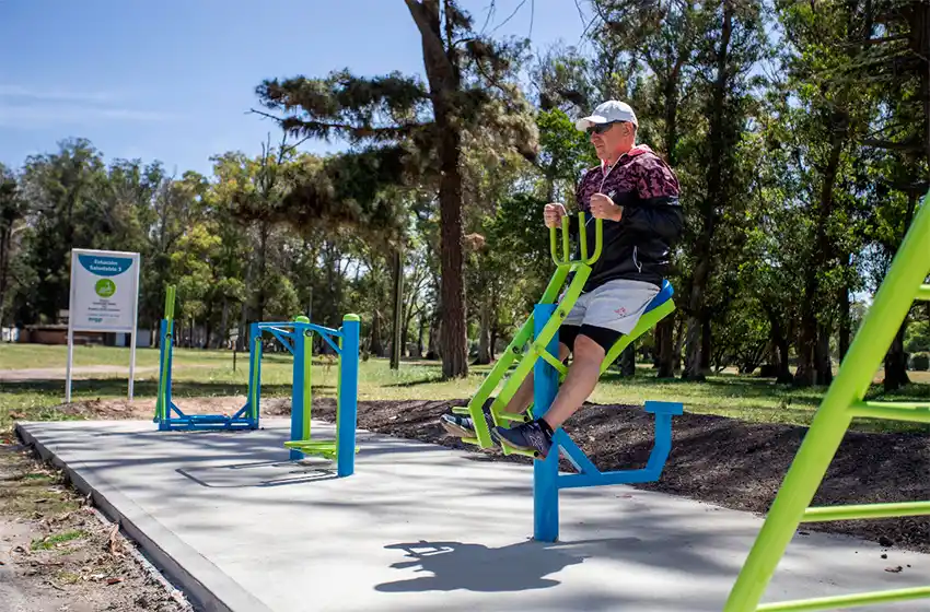 El Parque Camet ya cuenta con cinco estaciones saludables