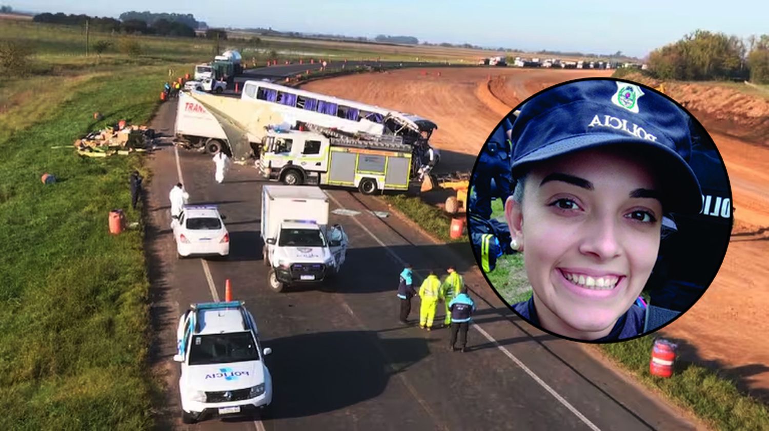 "Me ayudó a salir por la ventanilla": el relato de una policía loberense que sobrevivió al fatal choque del colectivo