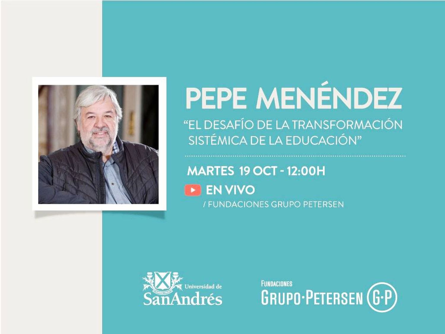 El reconocido pedagogo catalán Pepe Menéndez dará una conferencia gratuita para todo público invitado por la Fundación Banco Entre Ríos