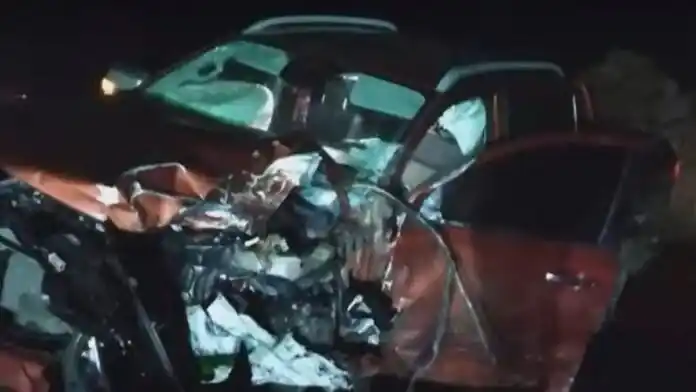 Choque frontal en la ruta 11 a la altura de Mar Azul. - El Fundador de Villa Gesell -