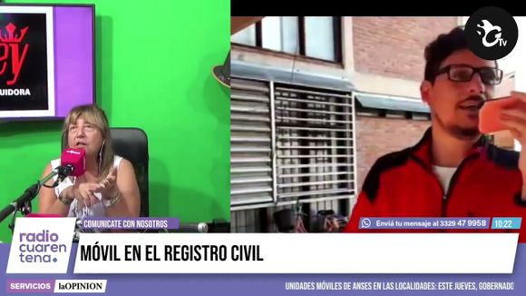 El móvil de Radio Cuarentena en el Registro Civil: ¿cómo funciona?