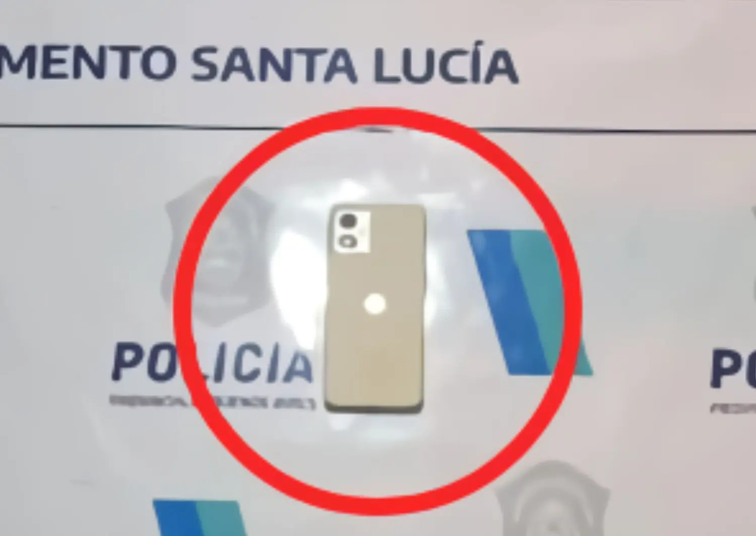 El celular robado fue restituido a su dueña.