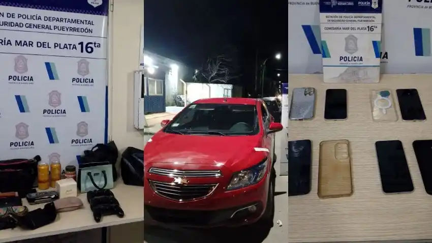 Durante la requisa encontraron un teléfono celular iPhone 15, tres teléfonos Samsung, documentación perteneciente a ocho personas diferentes, dinero en efectivo y otros objetos.