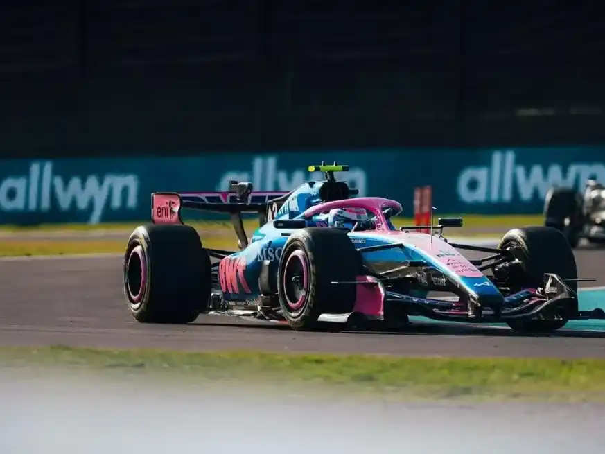 Colapinto habló tras su primer día en Suzuka. Crédito: Alpine.