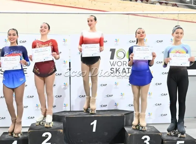 En lo más alto del podio. Sophie Lacoste, campeona nacional