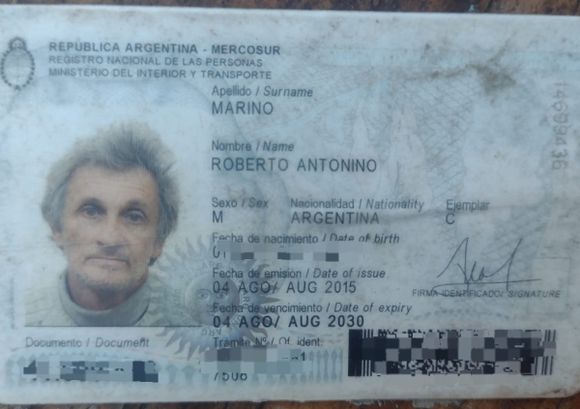 Encontraron el documento de Roberto Marino