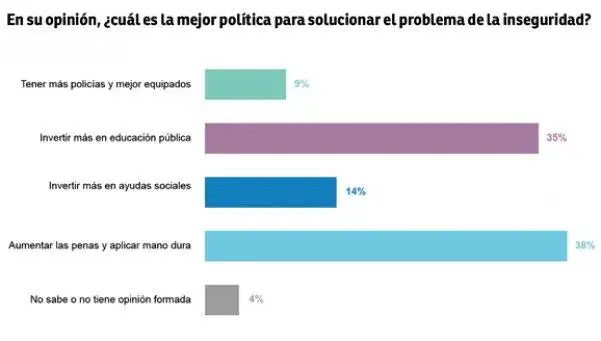 Encuesta | Mejor educación y leyes más duras para frenar la inseguridad