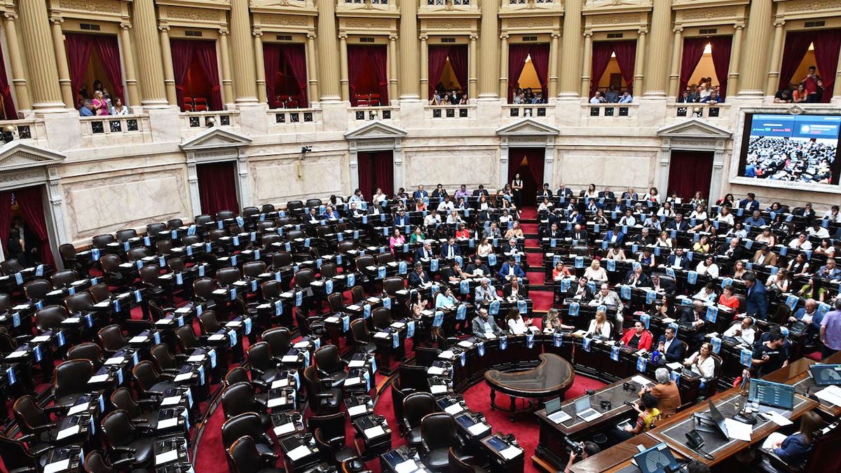 Javier Milei en la apertura de sesiones del Congreso