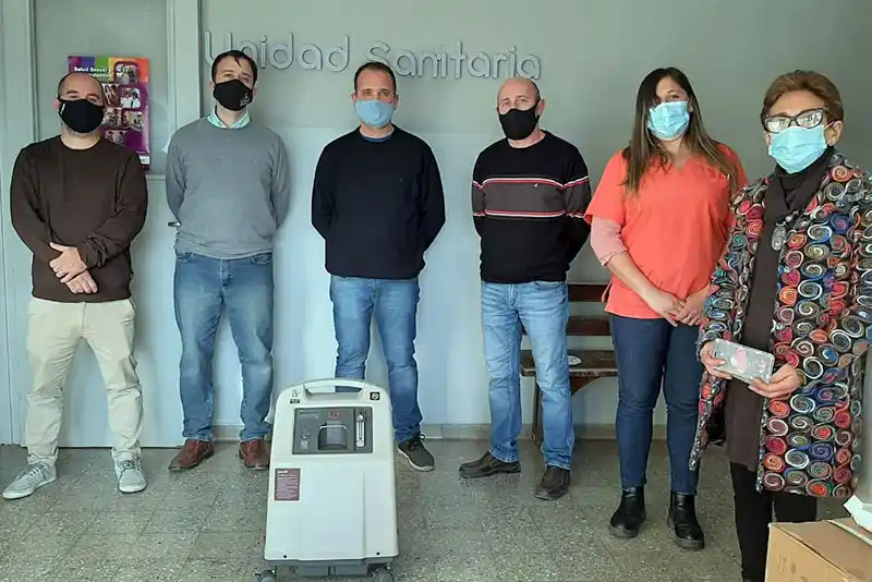 Donaron tres concentradores de oxígeno a la Unidad Sanitaria