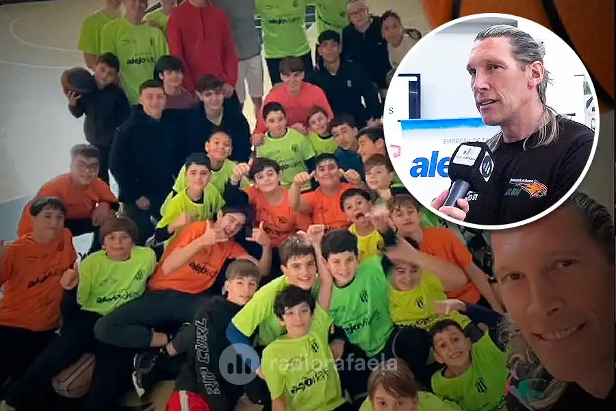 Walter Hermann, basquetbolista de la Generación Dorada visitó nuevamente Rafaela: “Es un placer seguir ligado al básquet”