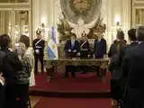 El Presidente le tomó juramento a Diego Satilli como ministro.