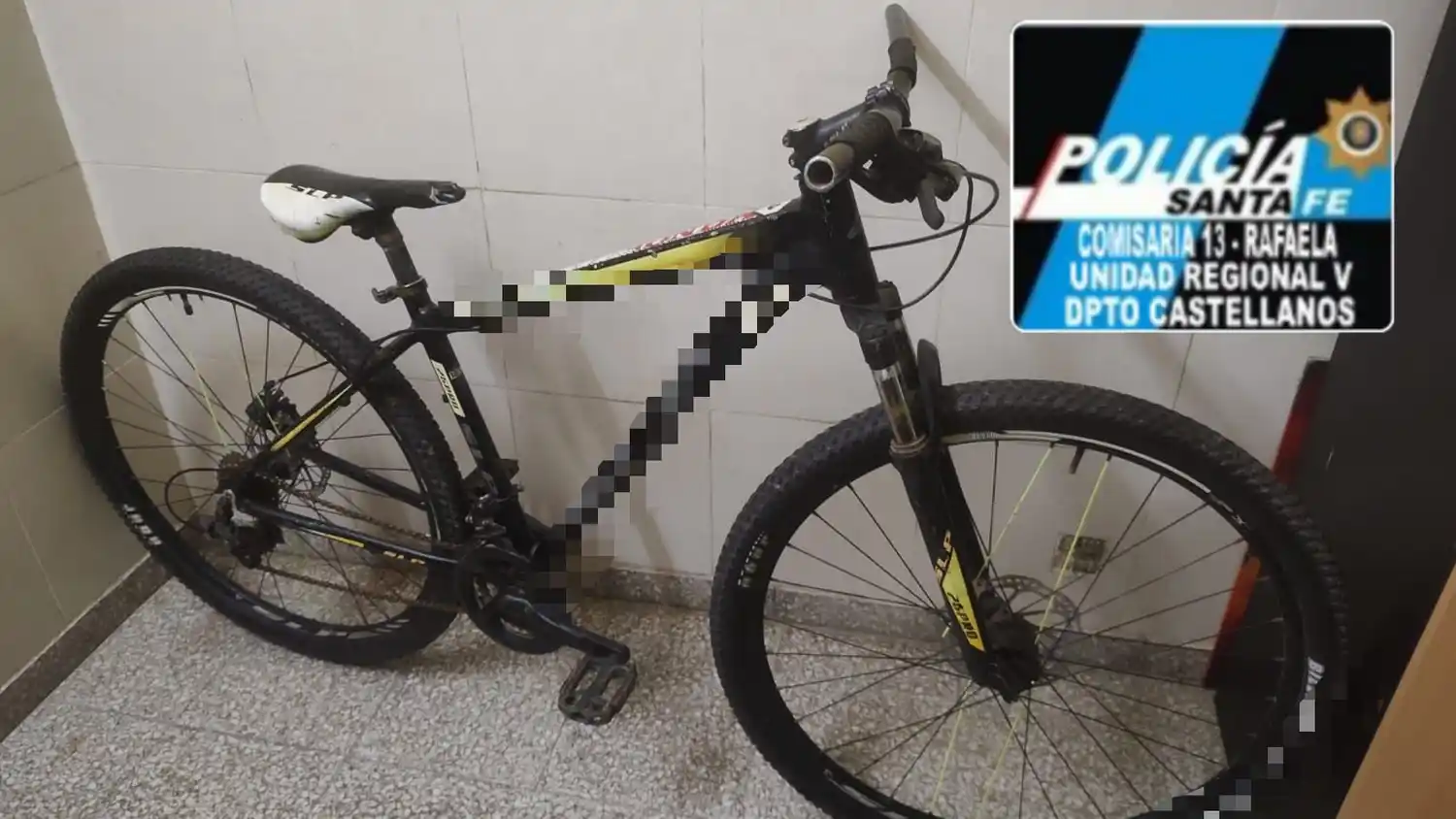Recuperaron una bicicleta robada en Rafaela y demoraron a un menor