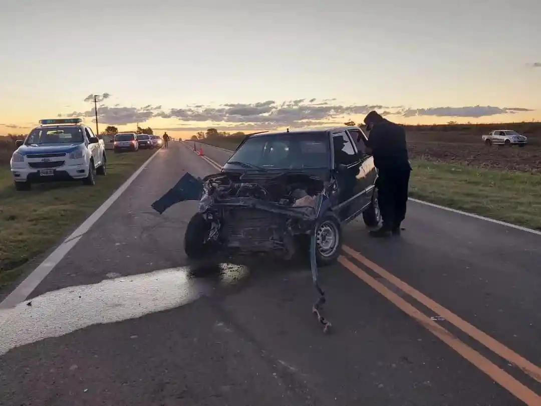 Importantes daños materiales fue el saldo de un choque sobre Ruta 131