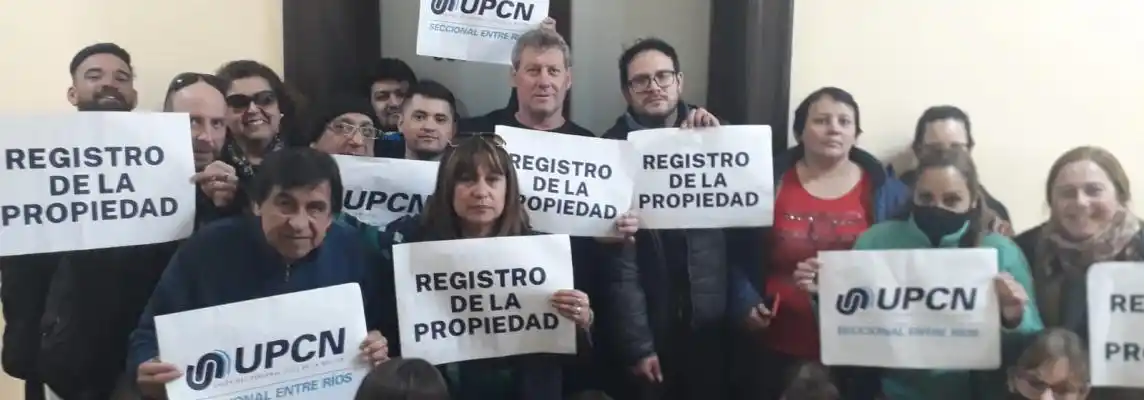 Acción gremial de UPCN: habrá retención de 8 a 12 en el Registro de la Propiedad