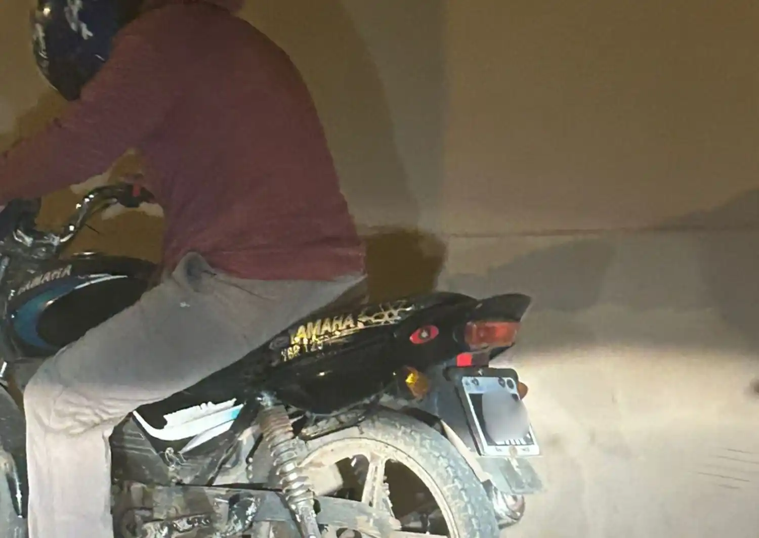 La foto que la dueña del auto logró sacar tras el accidente.