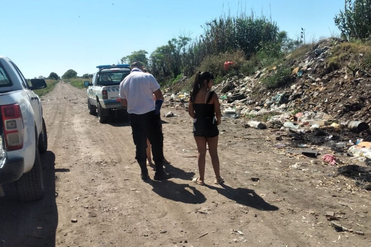 Se detectaron nuevos focos de residuos en caminos rurales