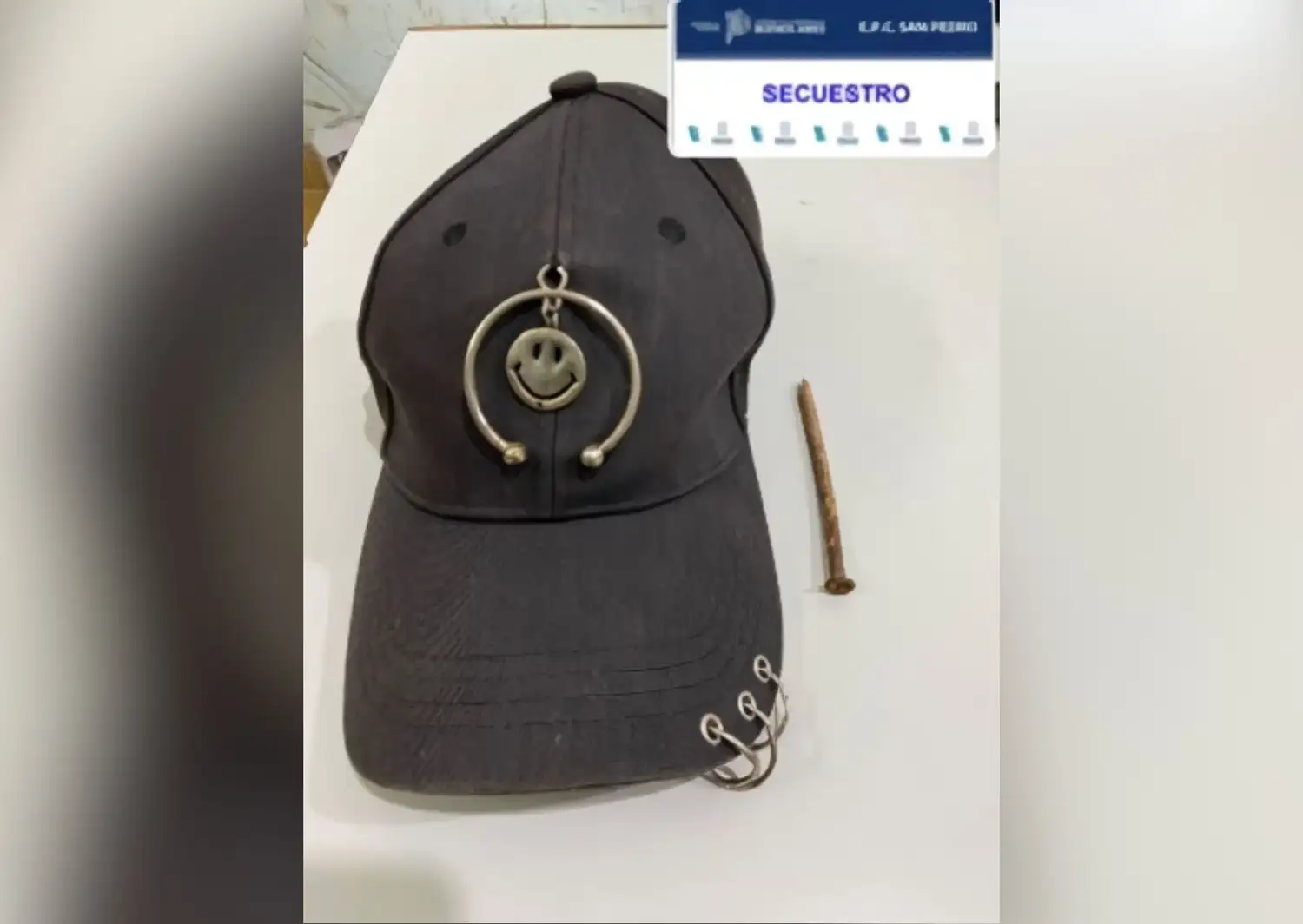 Objetos secuestrados a mujer aprehendida