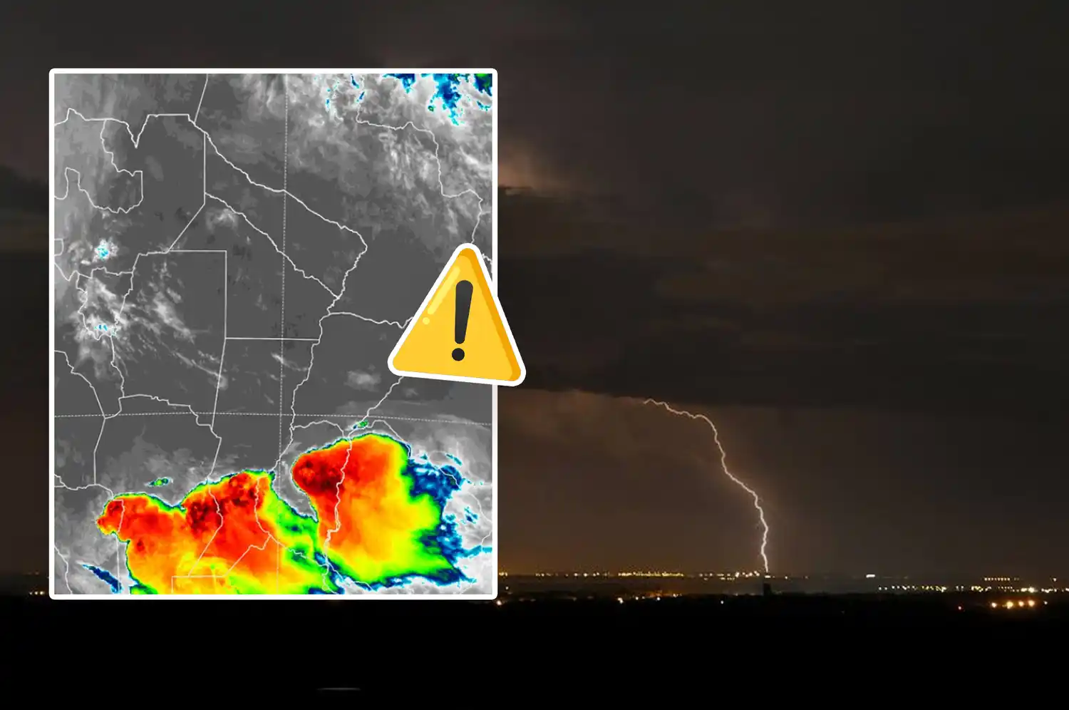 Alerta naranja por tormentas fuertes en Rafaela y zona: el jueves sigue con mal tiempo