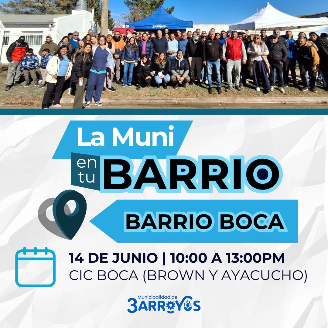 La Muni en tu Barrio llega al barrio Boca