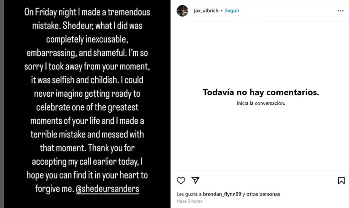 Comunicado Jax Ulbrich