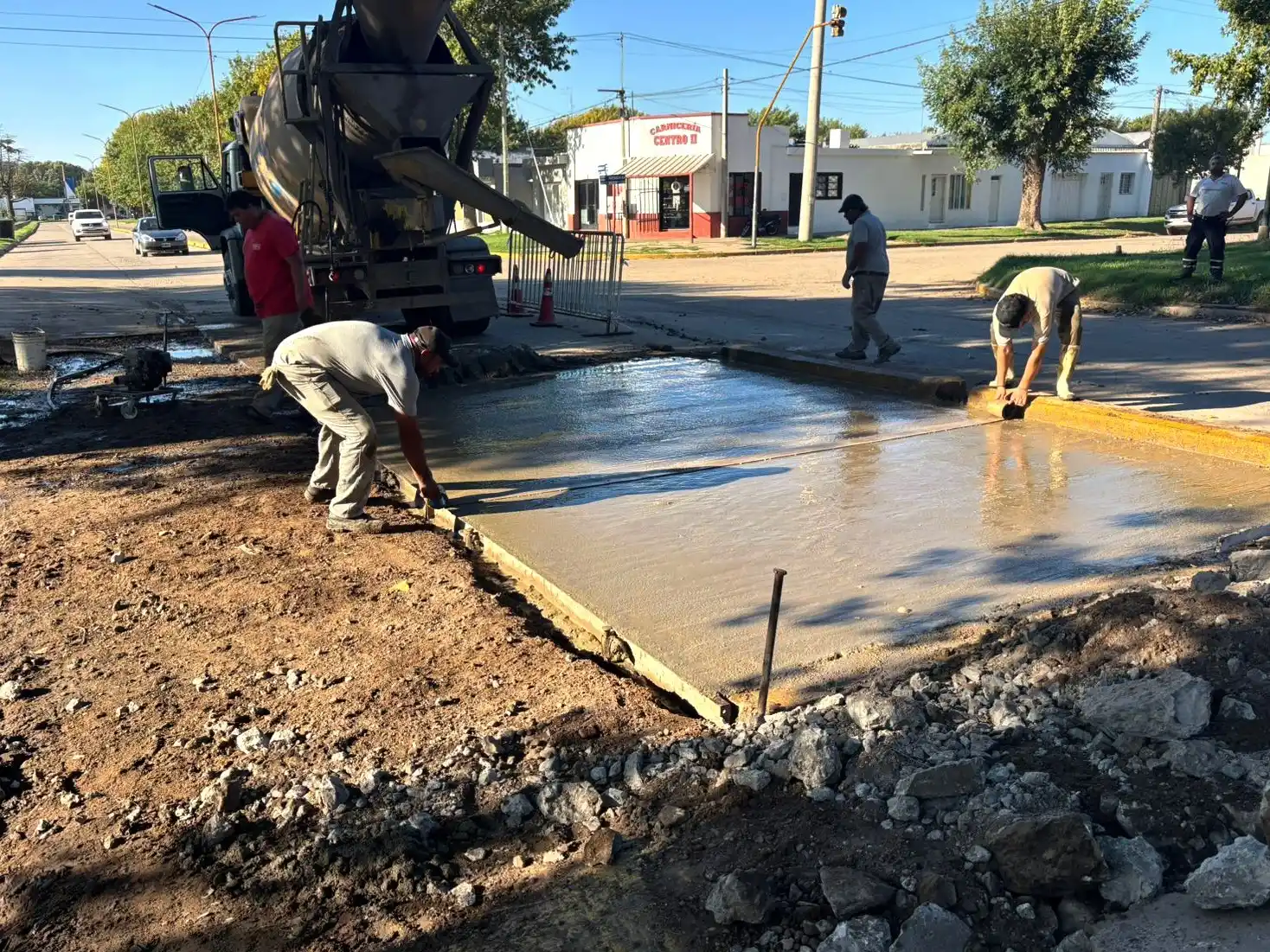 Sigue la obra pública en Villa Cañás.