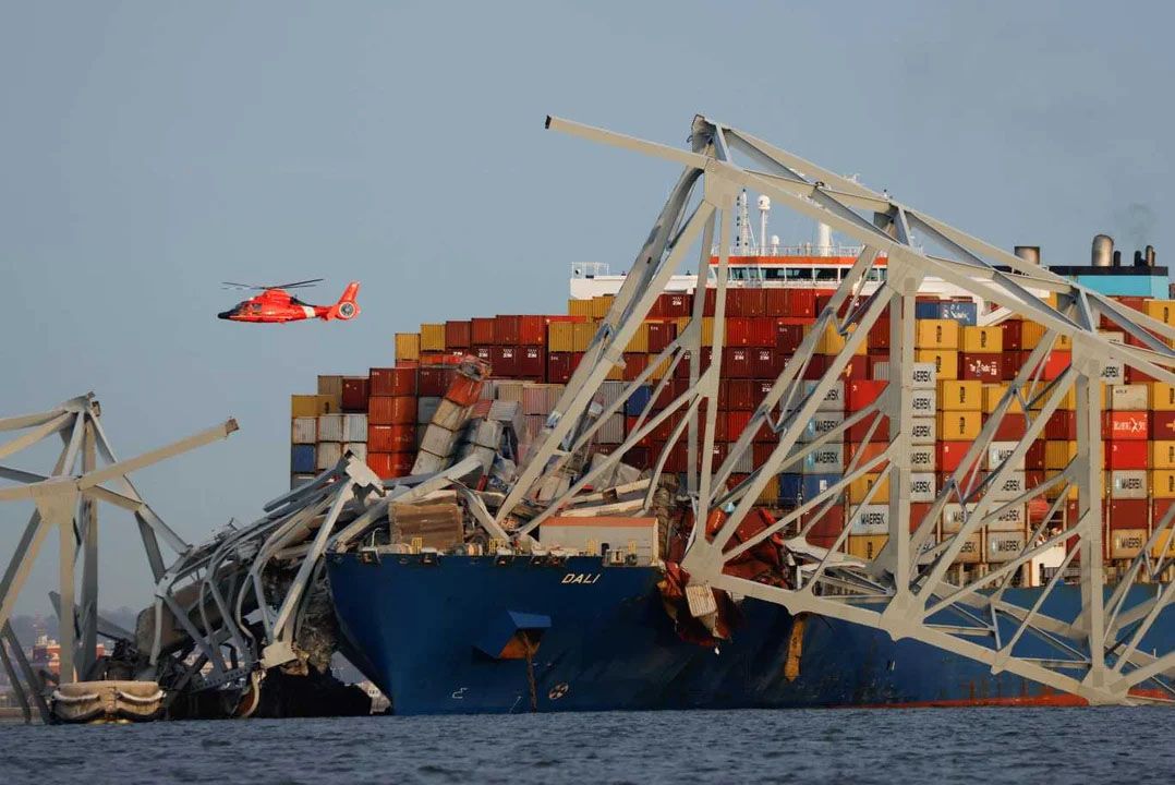 Características del puente Francis Scott Key,  que colapsó tras ser impactado por un barco