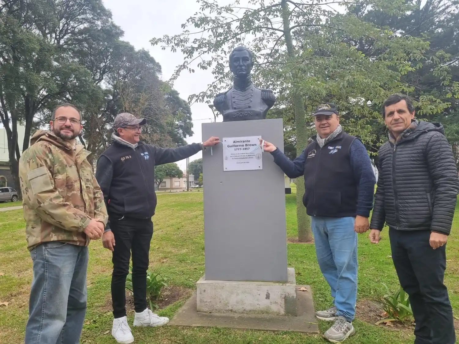 Chascomús rinde homenaje al Almirante Guillermo Brown en el 248° aniversario de su nacimiento