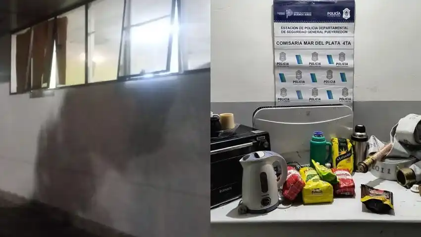 Los sospechosos fueron detenidos a pocos metros con los elementos sustraídos.
