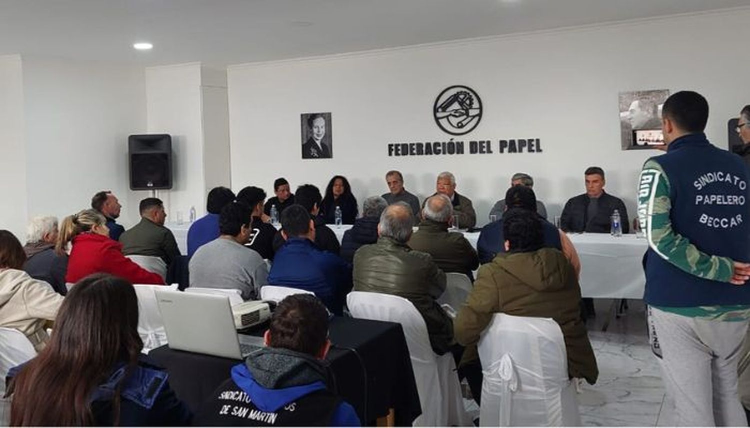 La Federación de Papel reinauguró la sede sindical de calle Ayacucho