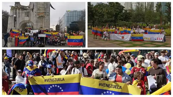 VENEZOLANOS en el MUNDO acataron el llamado de María Corina de salir a la calle este 17AGO (+Videos y fotos)