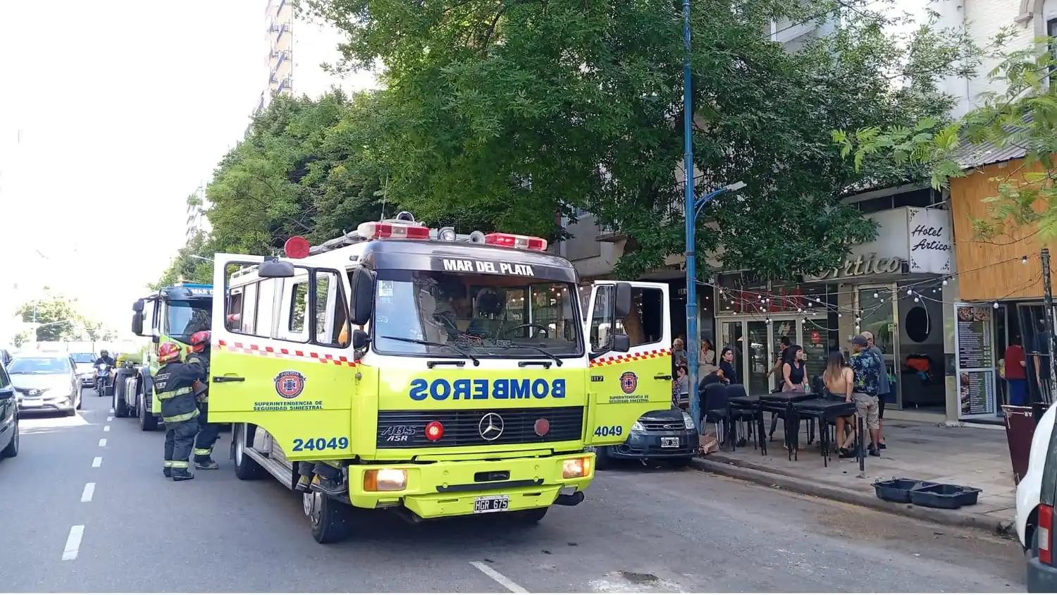 El foco ígneo se produjo en la sala de máquinas.