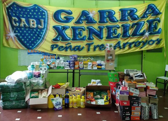 Garra Xeneize entregó a instituciones todo lo recaudado en el chango solidario