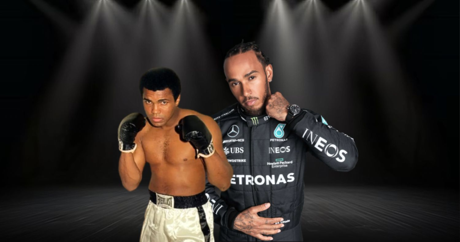 Con su particular estilo, Lewis Hamilton rinde homenaje a Muhammad Ali