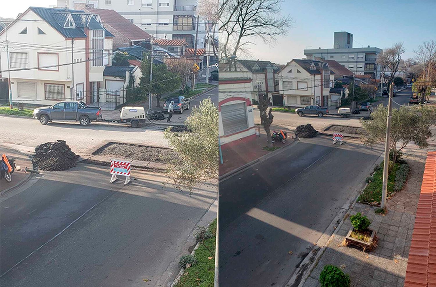 Dorrego y Necochea no es más "la esquina del bache"