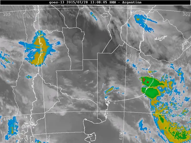 Alerta amarilla en seis provincias.