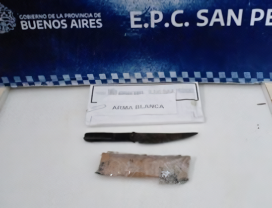 cuchillo secuestrado