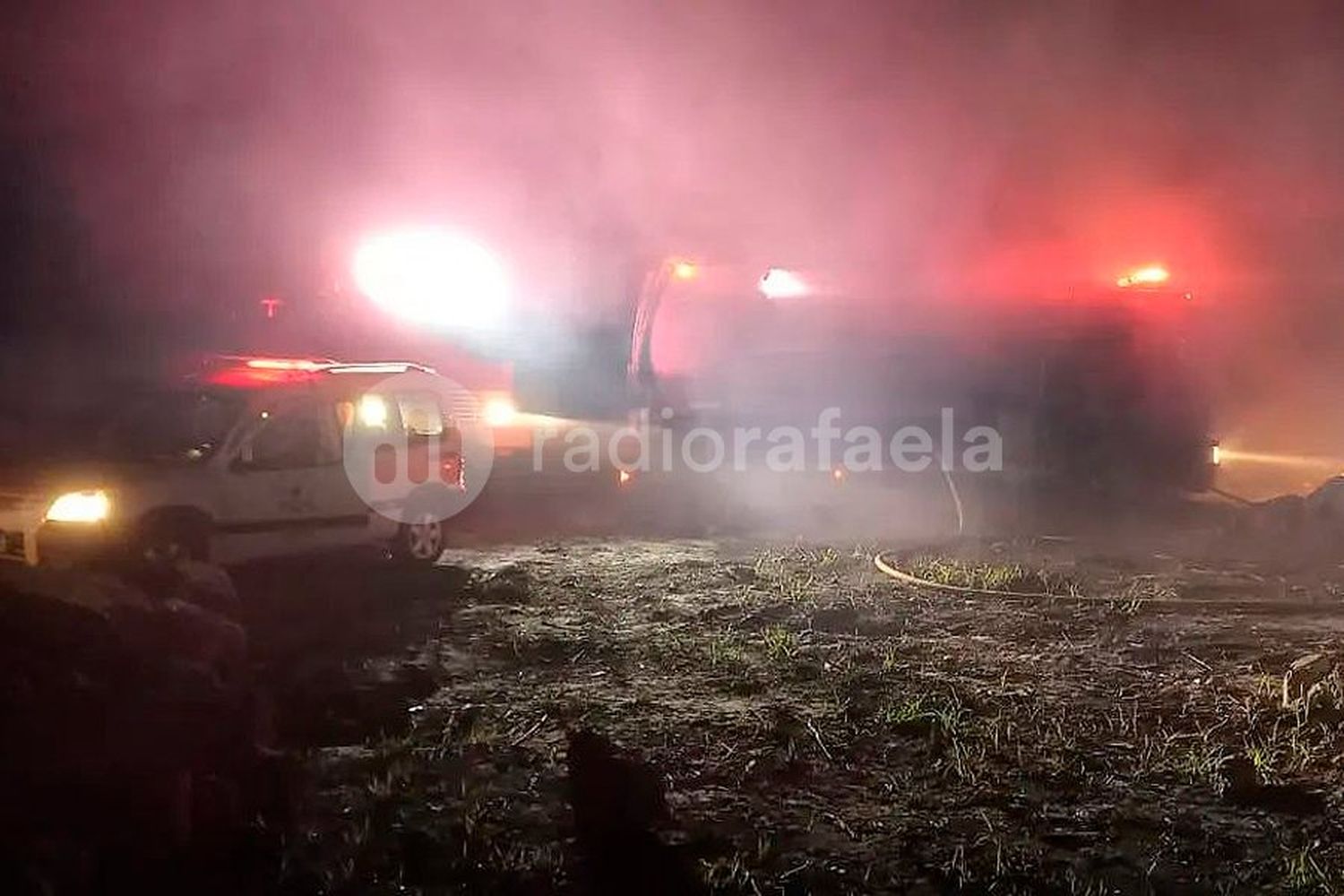 Se prendió fuego una cava sobre la RN34: tuvieron que actuar los Bomberos