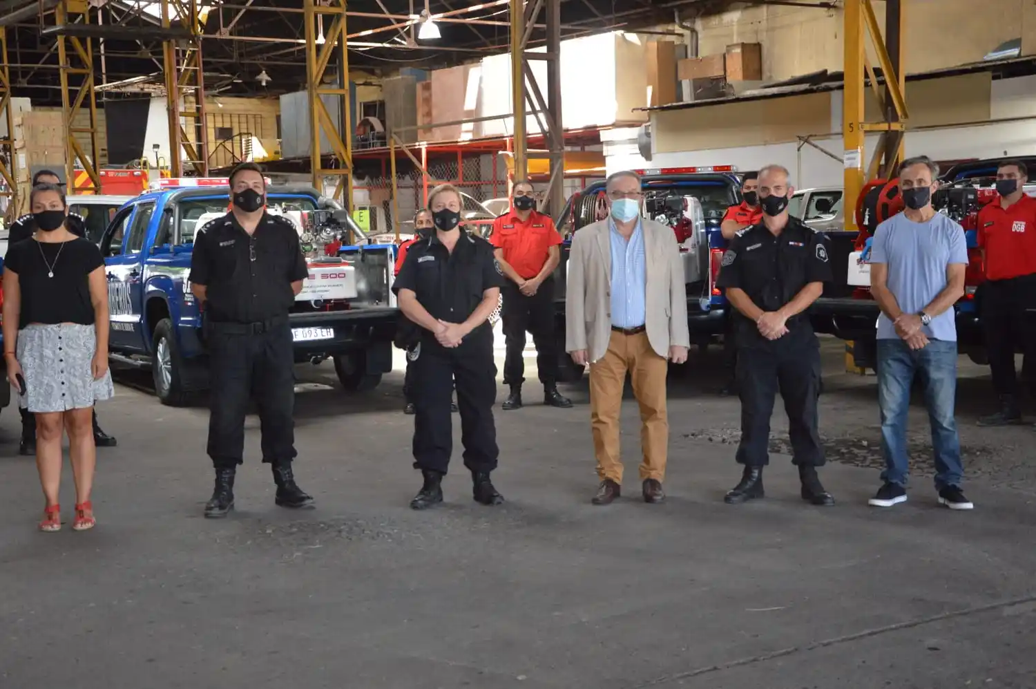 Entregaron equipos para intervención rápida de incendios a los Bomberos Zapadores