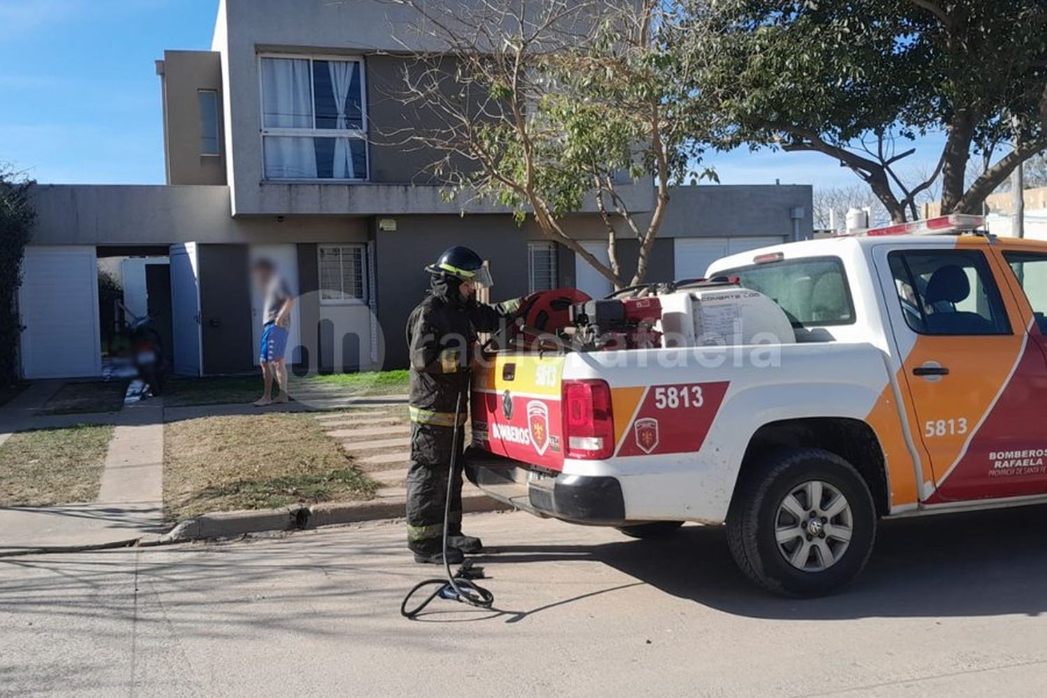 Susto en barrio El Bosque: se habría incendiado un termotanque