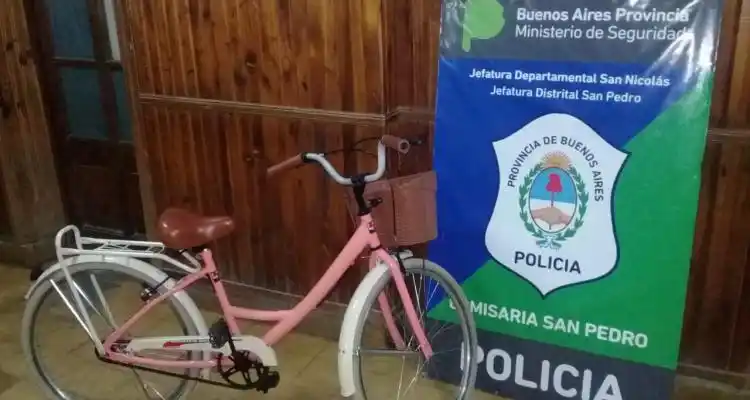Policía recuperó la bicicleta robada a una nena en el Conservatorio