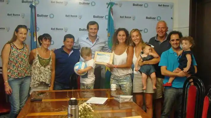 Bolívar: "Bali" Bucca recibió a la deportista Marianela Garbari