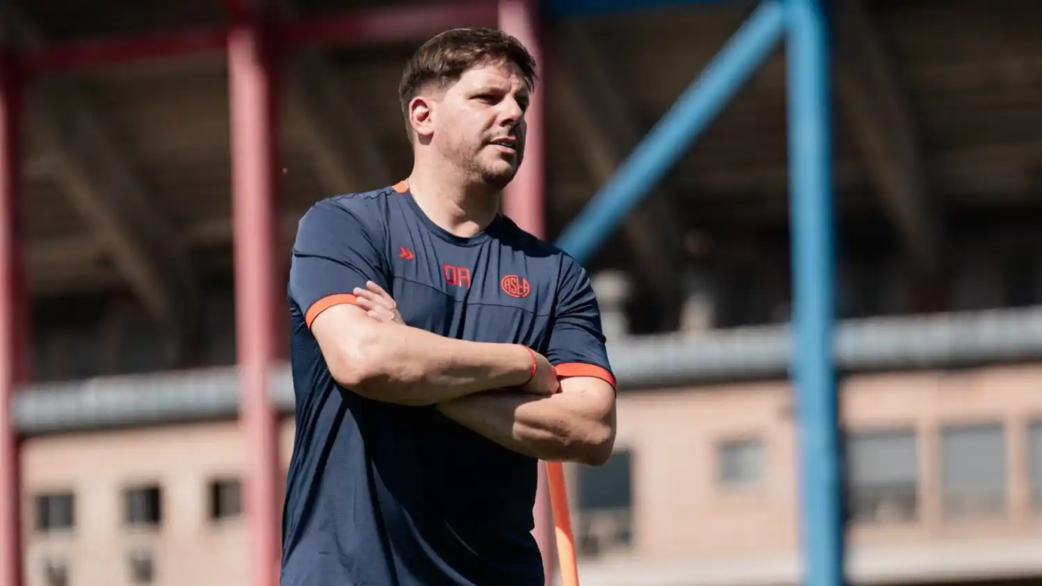 Damián Ayude, DT de San Lorenzo.