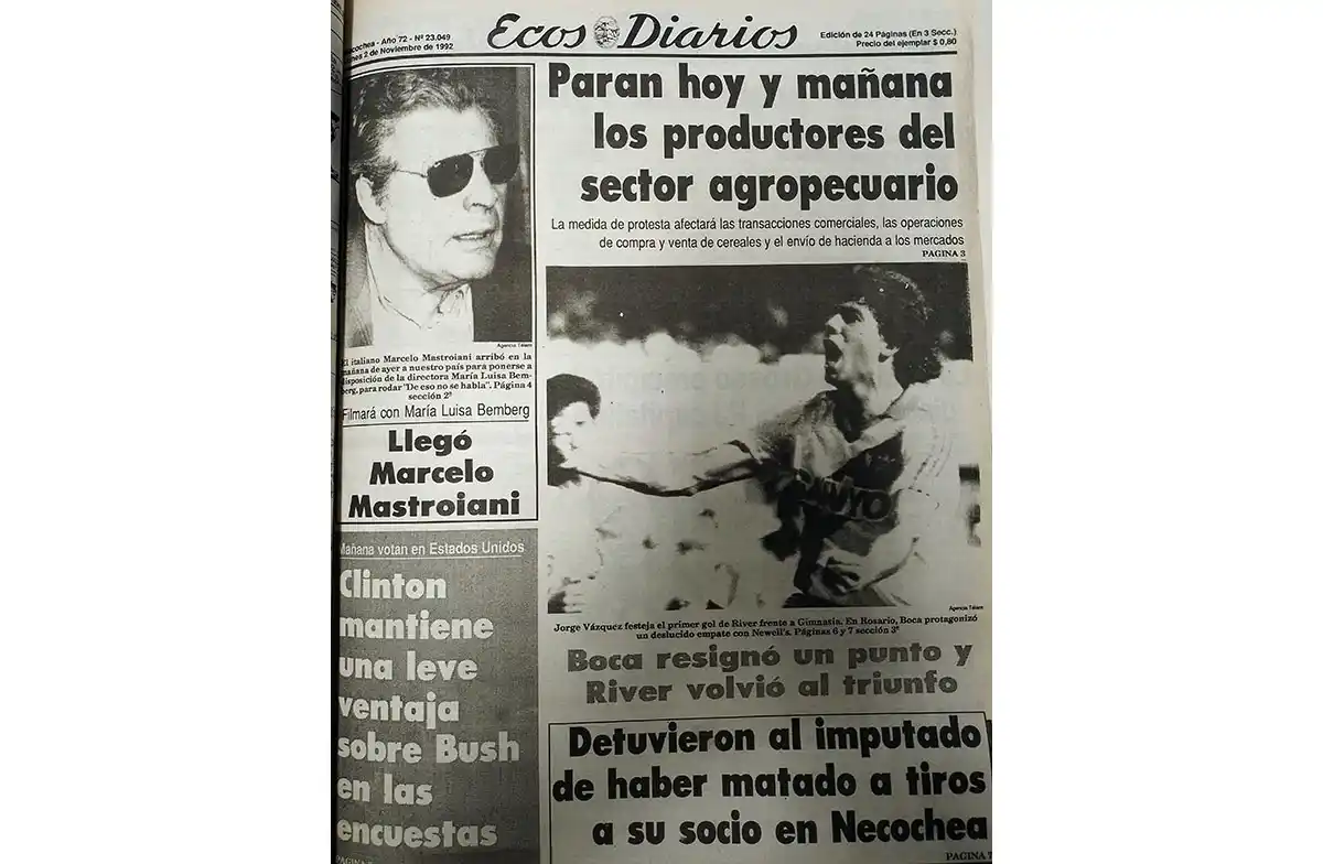 Lunes 2 de noviembre de 1992