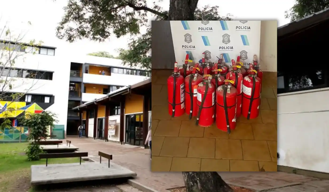 Fue detenido cuando intentaba retirarse de la Facultad de Arquitectura. FOTO: 0221.