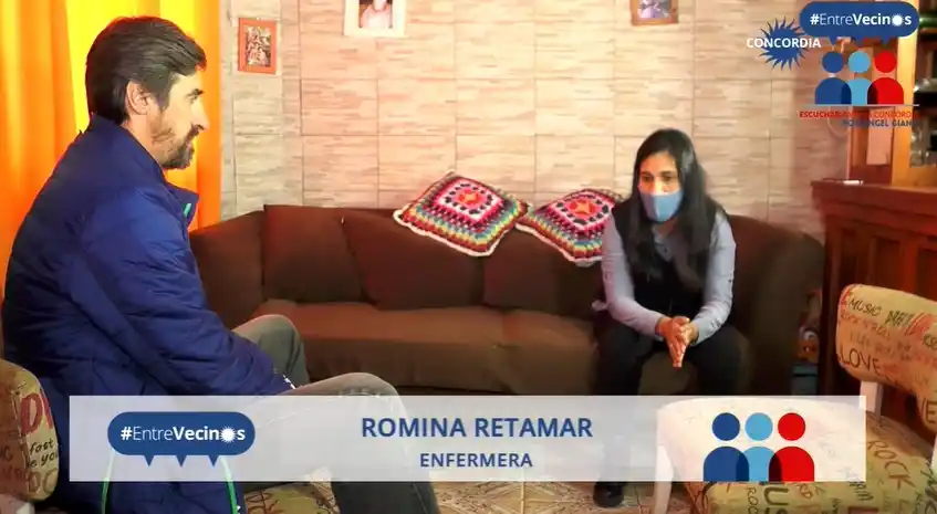 Giano presentó la primera entrevista del ciclo Entre Vecinxs